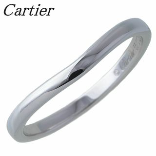 カルティエ(Cartier)のカルティエ バレリーナ ウェディング リング カーブ ＃55 幅2.0mm PT950 保証書(2016年) 新品仕上げ済 Cartier【16881】(リング(指輪))