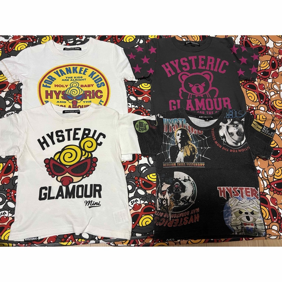 HYSTERIC MINI(ヒステリックミニ)のヒスミニ ジョーイ Tシャツ セット 90 100 S キッズ/ベビー/マタニティのキッズ服男の子用(90cm~)(Tシャツ/カットソー)の商品写真