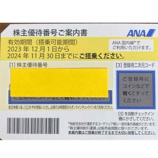 ANA 全日空  株主優待券 1枚 2024年11月まで ｂ(航空券)