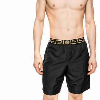 ヴェルサーチ(VERSACE)の送料無料 1 VERSACE ヴェルサーチ ABU01023 A232415 ブラック グレカ柄 海パン 水着 スイムウェア パンツ size 3(水着)