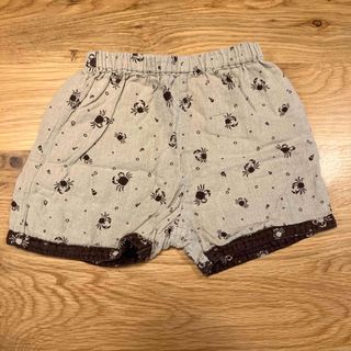 コムサイズム(COMME CA ISM)の●コムサ　カニ柄　ショートパンツ　 　ベージュ(パンツ/スパッツ)