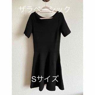 ザラ(ZARA)の[美品]ZARA BASICザラベーシックワンピース　黒　ブラック　Sサイズ  (ミニワンピース)