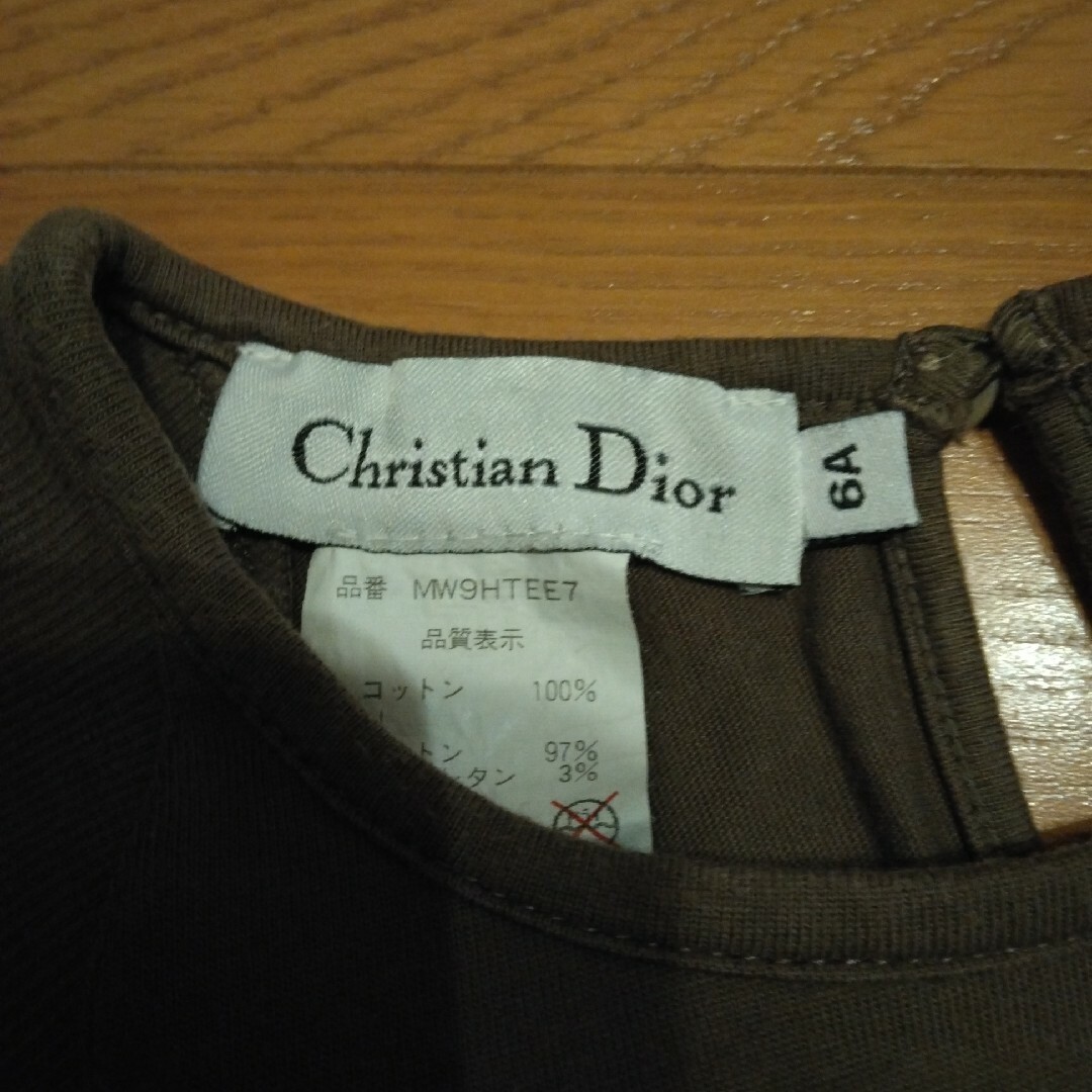 Christian Dior(クリスチャンディオール)の[美品] Christian Dior 6A  子供服 ロングＴシャツ キッズ/ベビー/マタニティのキッズ服女の子用(90cm~)(Tシャツ/カットソー)の商品写真