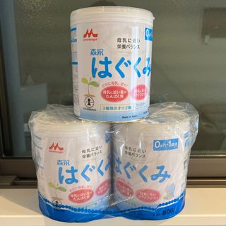 はぐくみ 新品 3缶セット 800ｇ×3 専用スプーン付(その他)