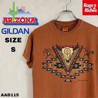 GILDAN - アリゾナ スカル トライバル Tシャツ ARIZONA SKULL TRIBAL