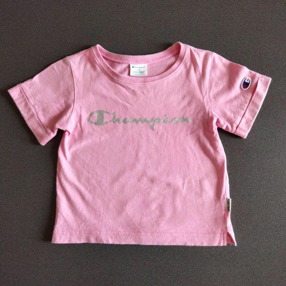 Champion(チャンピオン)のチャンピオン　Tシャツ　110 ピンク キッズ/ベビー/マタニティのキッズ服女の子用(90cm~)(Tシャツ/カットソー)の商品写真