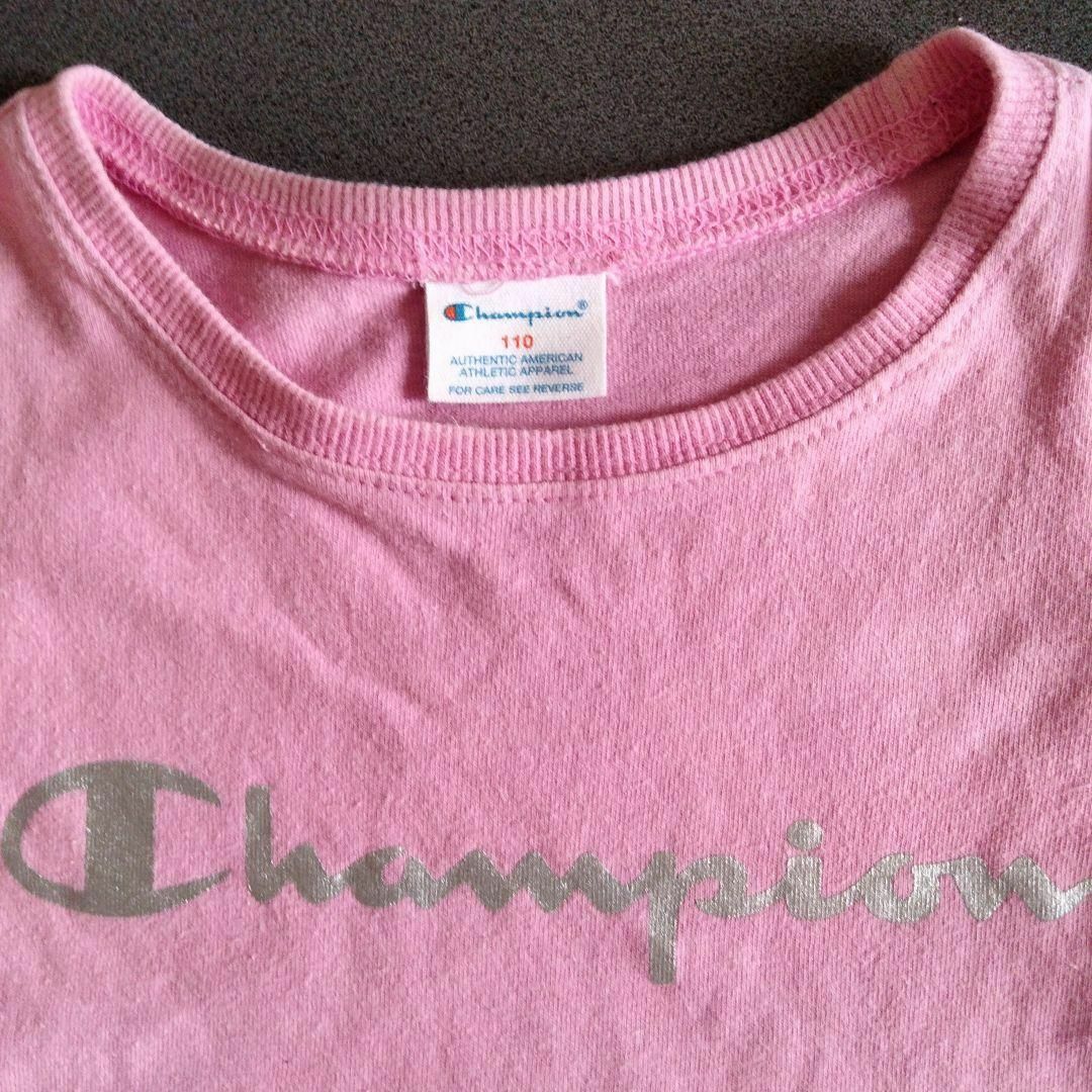 Champion(チャンピオン)のチャンピオン　Tシャツ　110 ピンク キッズ/ベビー/マタニティのキッズ服女の子用(90cm~)(Tシャツ/カットソー)の商品写真