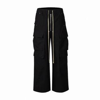 Rick Owens - 【L】ワイドレッグ　カーゴパンツストリートウェア　ルーズフィット　カジュアル