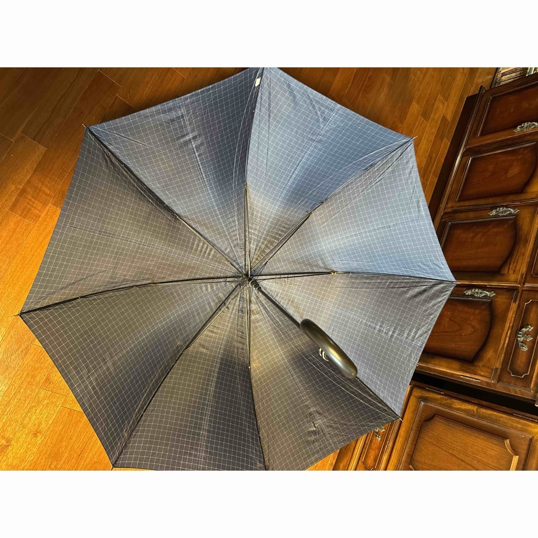AIGIS ネイビー　格子チェック 傘　雨傘 長傘　広め　大判 メンズのファッション小物(傘)の商品写真