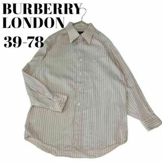 BURBERRY - 【ゆったり】BURBERRY★ハイブランドシャツ★90sヴィンテージ★ストライプ