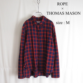 トーマスメイソン(THOMAS MASON)のROPE × THOMAS MASON コットン チェック シャツ トップス M(シャツ/ブラウス(長袖/七分))