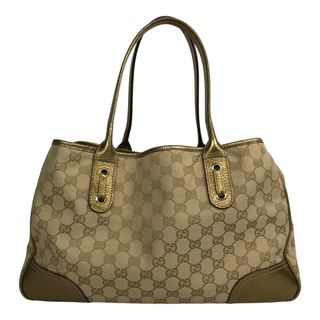 グッチ(Gucci)の■■GUCCI グッチ プリンシー GG柄 トートバッグ  163805 ベージュ x ゴールド(トートバッグ)