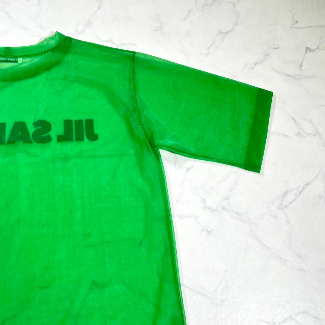 Jil Sander(ジルサンダー)の【極美品】JIL SANDER ジルサンダー　ロゴメッシュオーバーサイズTシャツ メンズのトップス(Tシャツ/カットソー(半袖/袖なし))の商品写真