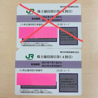 JR東日本  株主優待　乗車券　割引券 (4割引) 1枚(その他)