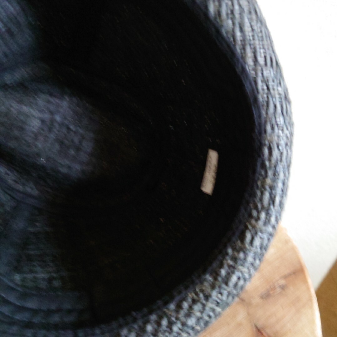 osharewalker(オシャレウォーカー)のオシャレウォーカー ハット ストローハット 麦わら帽子 ブラック メンズの帽子(ハット)の商品写真