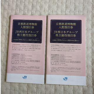 JR西日本　株主優待　京都鉄道博物館入館割引券(その他)