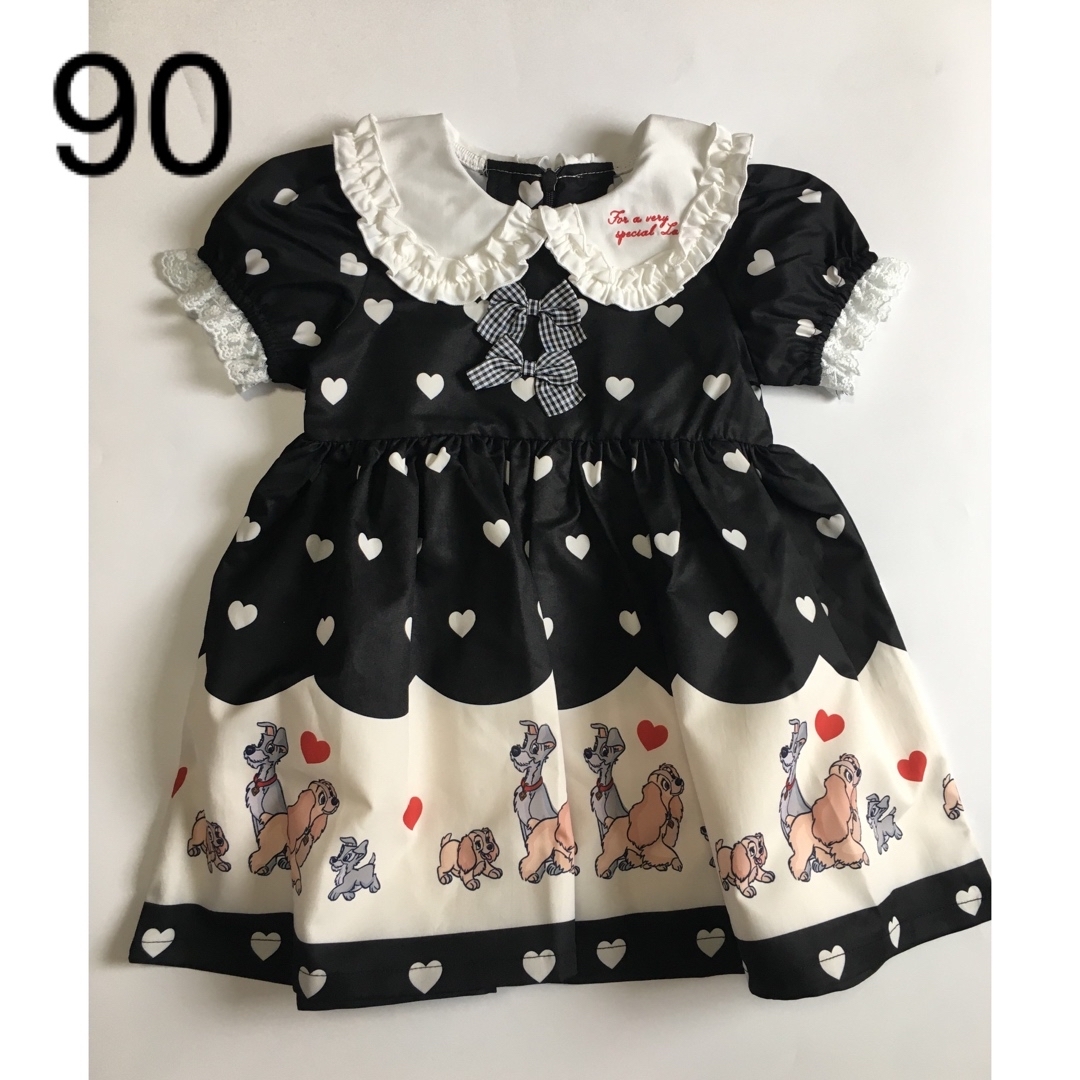 cottoli わんわん物語ワンピース　ドレス　90 キッズ/ベビー/マタニティのキッズ服女の子用(90cm~)(ワンピース)の商品写真