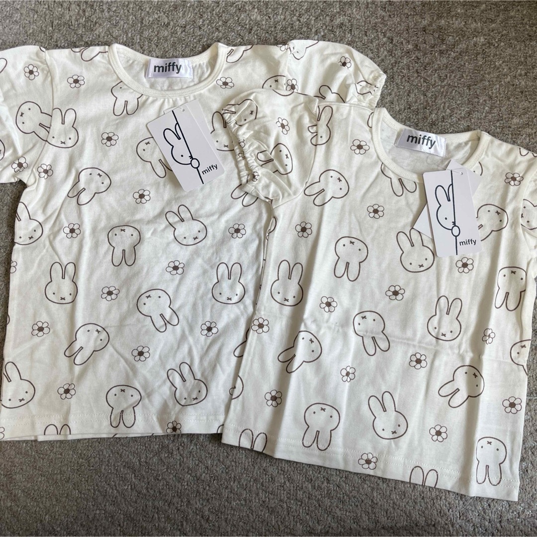 miffy(ミッフィー)の新品タグ付き♡ミッフィー　Tシャツセット キッズ/ベビー/マタニティのキッズ服女の子用(90cm~)(Tシャツ/カットソー)の商品写真