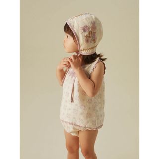 ソーアプルーム(SOOR PLOOM)のapolina 24ss  Corwen Calico Milk セットアップ(ロンパース)