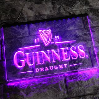 No.NE3 ギネス GUINESS LED ネオン 看板 インテリア BAR(その他)