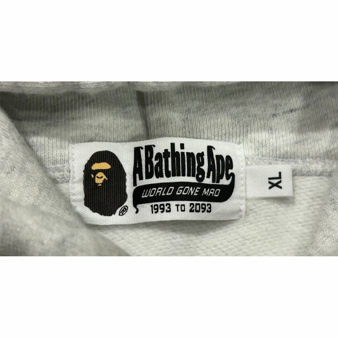 A BATHING APE(アベイシングエイプ)の＊アベイシングエイプ APE ロゴ スウェット プルオーバーパーカー XL メンズのトップス(パーカー)の商品写真