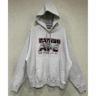 アベイシングエイプ(A BATHING APE)の＊アベイシングエイプ APE ロゴ スウェット プルオーバーパーカー XL(パーカー)