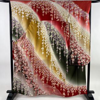 振袖 身丈163.5cm 裄丈64cm 正絹 美品 逸品 【中古】(着物)