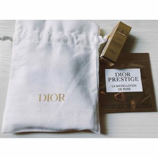 クリスチャンディオール(Christian Dior)のDior ディオール　プレステージ　薬用美容液　5ml  化粧水　巾着3点セット(美容液)