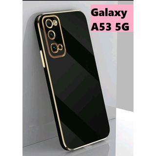 ギャラクシー(Galaxy)のGalaxy A53 5G★ゴールドメッキ風　レンズ保護★Galaxyケース(Androidケース)