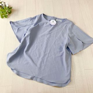 natural couture - natural couture BACKパールハチワレスリーブTOPS