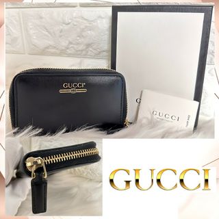 グッチ(Gucci)の希少品 GUCCI グッチ コンパクト コインケース 小銭入れ ブラック レザー(コインケース)