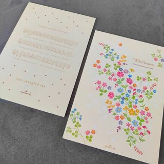 ホールマーク(Hallmark)の【即日発送】レターパッドセット◇便箋◇音符◇花◇新生活◇新学期◇卒業(カード/レター/ラッピング)