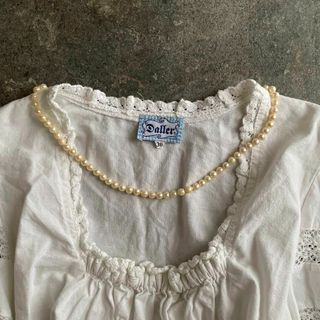 ヴィンテージ(VINTAGE)のDaller レトロ アンティーク ヴィンテージ 花柄 刺繍 ブラウス シャツ(シャツ/ブラウス(長袖/七分))