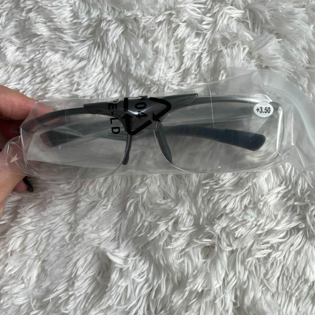 ハネアゲ式老眼鏡 HANEAGE DR-008-1 +3.50 レディースのファッション小物(サングラス/メガネ)の商品写真