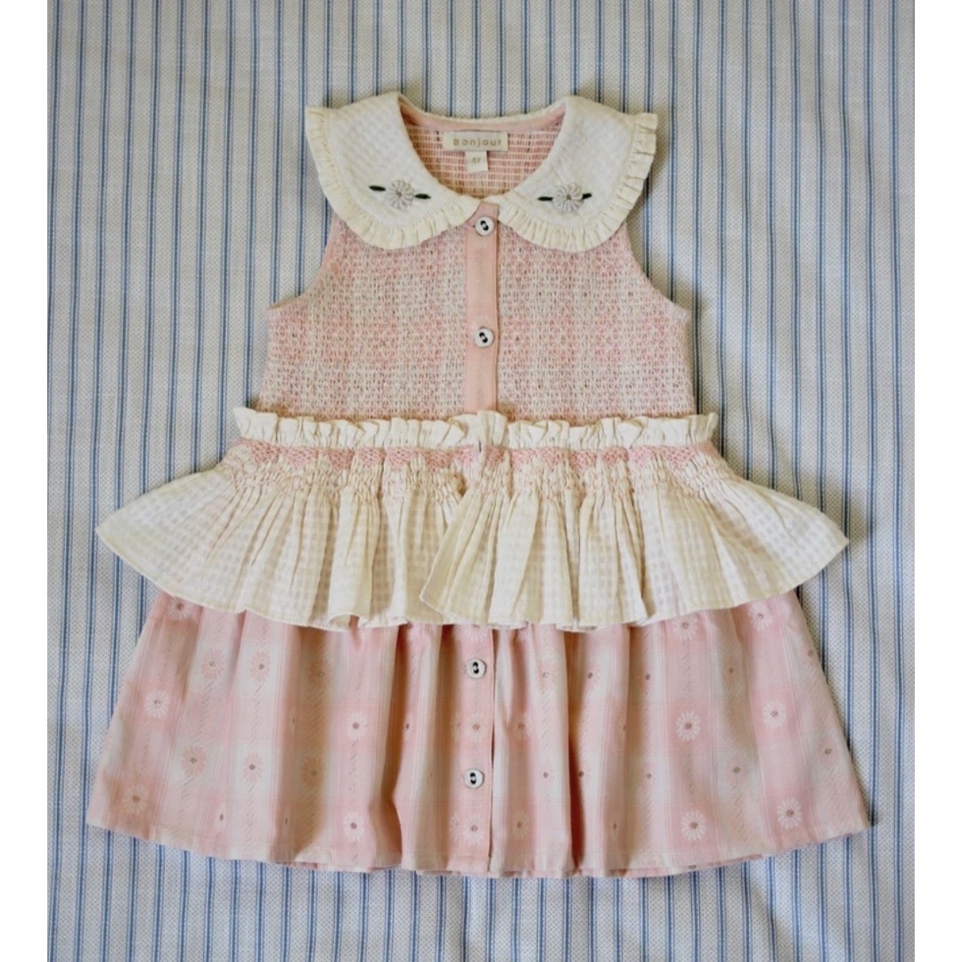 SOOR PLOOM(ソーアプルーム)のBonjour diary MADEMOISELLE TUNIQUE 10y キッズ/ベビー/マタニティのキッズ服女の子用(90cm~)(ワンピース)の商品写真