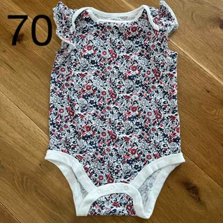 ベビーギャップ(babyGAP)のbabygap ロンパース 花柄 70(ロンパース)