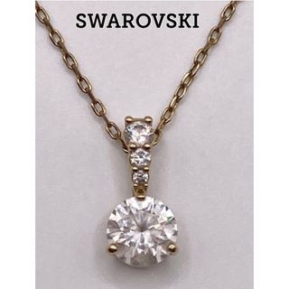 SWAROVSKI - スワロフスキー 一粒 ダイヤ風 シルバー ネックレス SWAROVSKI