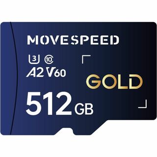 【サイズ:512GB】MOVE SPEED V60 マイクロsdカード 512G(その他)