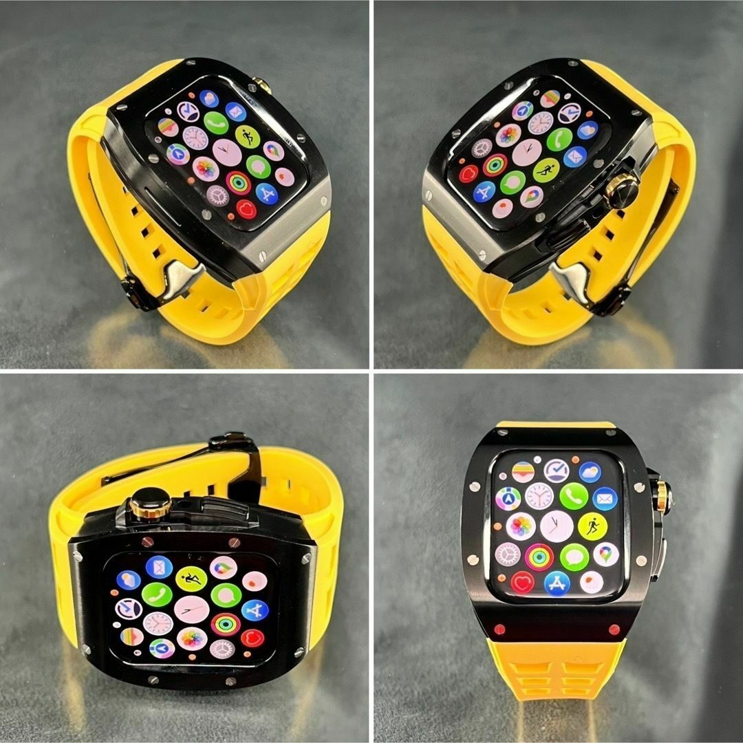 アップルウォッチ　ブラック　ステンレスケース メンズの時計(その他)の商品写真