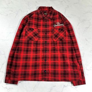 【極美品】TENDERLOIN テンダーロイン　ブラックチェック　コットンネル