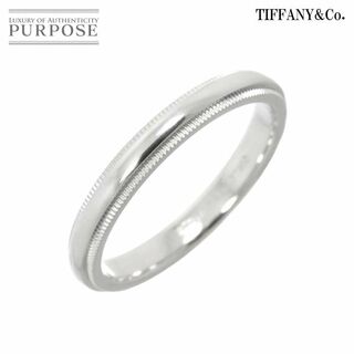 ティファニー(Tiffany & Co.)のティファニー TIFFANY&Co. ミルグレイン バンド 18.5号 リング 幅3mm Pt プラチナ 指輪 VLP 90225869(リング(指輪))