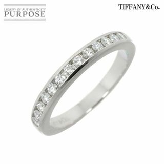 ティファニー(Tiffany & Co.)のティファニー TIFFANY&Co. ハーフサークル チャネル セッティング 7.5号 リング 幅2.5mm ダイヤ Pt プラチナ 指輪 VLP 90225934(リング(指輪))