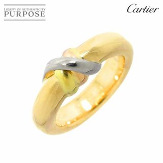 カルティエ(Cartier)のカルティエ Cartier スレッド トリニティ #48 リング K18 YG WG PG スリーゴールド 750 指輪 VLP 90227659(リング(指輪))