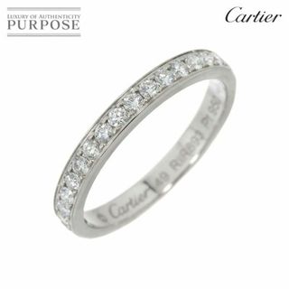 カルティエ(Cartier)のカルティエ Cartier 1895 #49 リング ダイヤ ハーフエタニティ Pt プラチナ 指輪【証明書付き】 VLP 90227670(リング(指輪))