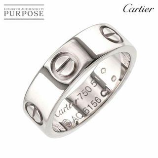 カルティエ(Cartier)のカルティエ Cartier ラブ #51 リング K18 WG ホワイトゴールド 750 指輪【証明書付き】 VLP 90203706(リング(指輪))