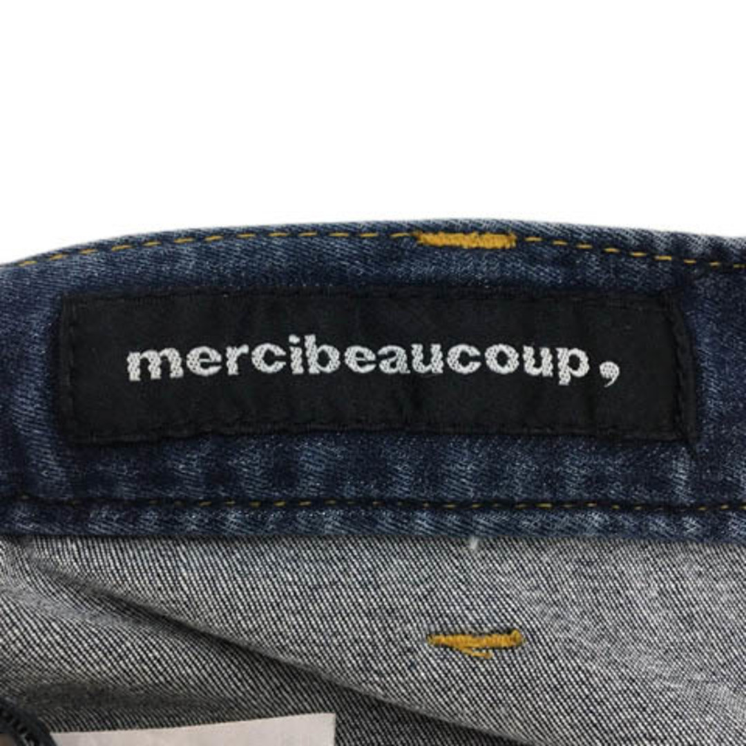 mercibeaucoup(メルシーボークー)のメルシーボークー パンツ デニム テーパード ロング ジップフライ 1 紺 レディースのトップス(カットソー(半袖/袖なし))の商品写真