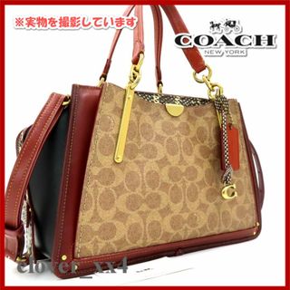 コーチ(COACH)の【美品】コーチ ショルダーバッグ ドリーマー ヘビ柄 COACH バッグ(ショルダーバッグ)