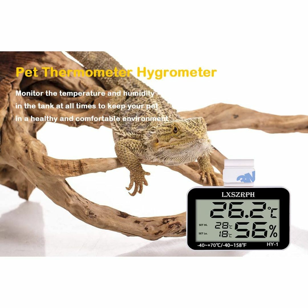 【サイズ:1本】LXSZRPH 温湿度計 デジタル 爬虫類 温度計 両生類 湿度 その他のその他(その他)の商品写真