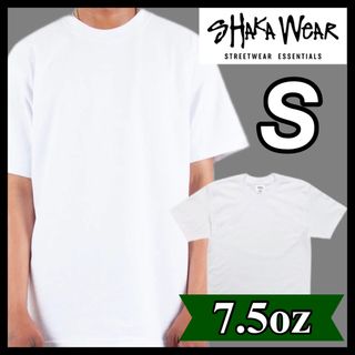 新品未使用 シャカウェア 7.5oz ヘビーウエイト 無地 半袖Tシャツ 白 S(Tシャツ/カットソー(半袖/袖なし))