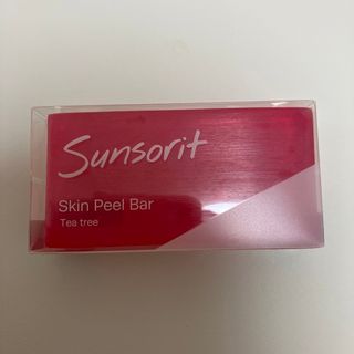 サンソリット(sunsorit)のサンソリット　スキンピールバー　赤　ティートゥリー(ボディソープ/石鹸)